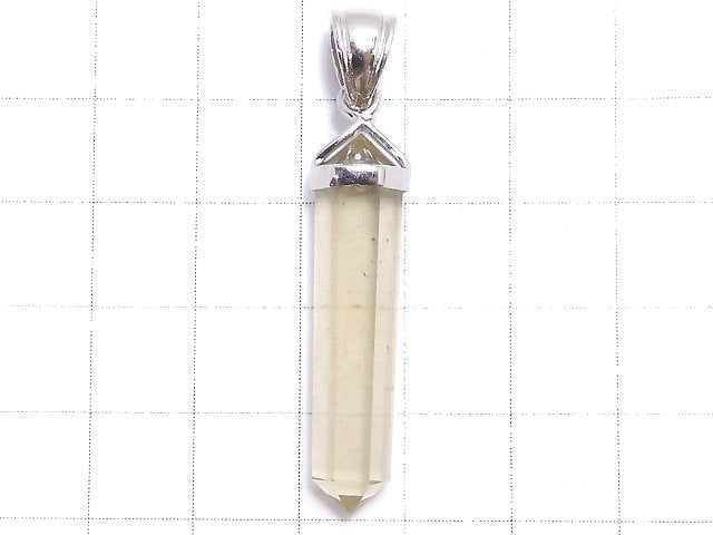 [Video][One of a kind] Libyan Desert Glass Double Point Pendant Silver925 NO.52