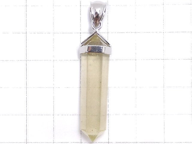 [Video][One of a kind] Libyan Desert Glass Double Point Pendant Silver925 NO.68