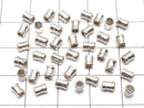 Karen Silver Rondelle (Tube) 3.5x3x3mm 10pcs