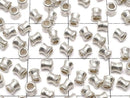 Karen Silver Rondelle (Tube) 3x2x2mm 10pcs