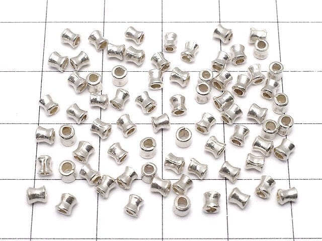 Karen Silver Roundel 3x2x2mm 10pcs