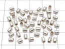 Karen Silver Rondelle (Tube) 3.5x3x3mm White Silver 10pcs