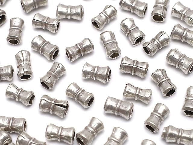 Karen Silver Rondelle (Tube) 4.5x2x2mm 10pcs