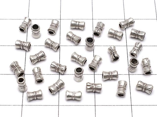 Karen Silver Rondelle (Tube) 4.5x2x2mm 10pcs