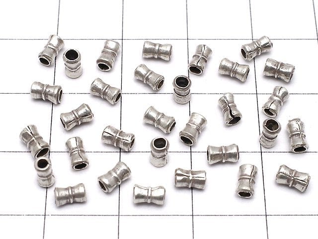 Karen Silver Roundel 4.5x2x2mm 10pcs