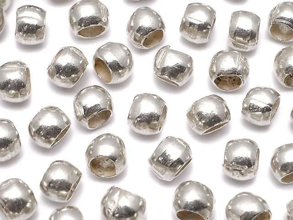 Karen Silver Rondelle 4x4x3mm 5pcs