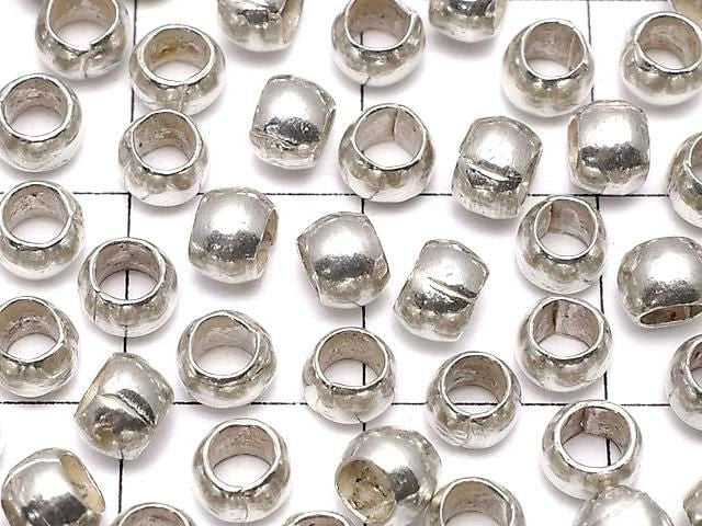 Karen Silver Rondelle 4x4x3mm 5pcs