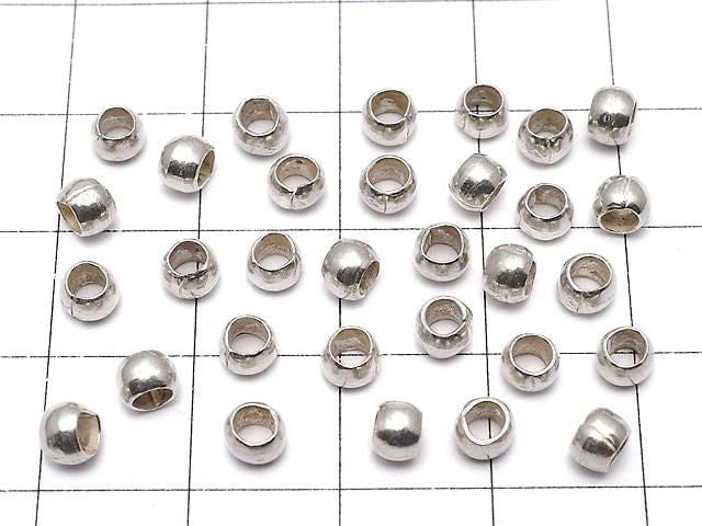 Karen Silver Rondelle 4x4x3mm 5pcs