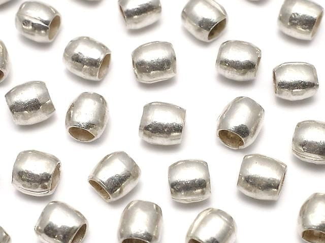 Karen Silver Rondelle (Tube) 4x4x4mm 5pcs