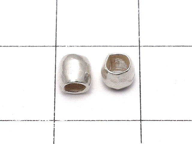 Karen Silver Roundel 4x4x4mm 5pcs