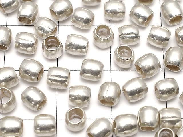 Karen Silver Rondelle (Tube) 4x4x4mm 5pcs