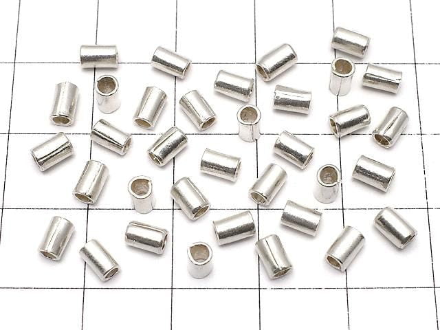 Karen Silver Rondelle (Tube) 4.5x3x3mm 5pcs