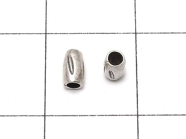 Karen Silver Patterned Rondelle 4x2.5x2.5mm 5pcs