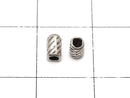 Karen Silver Patterned Rondelle 4.5x2.5x2.5mm 10pcs