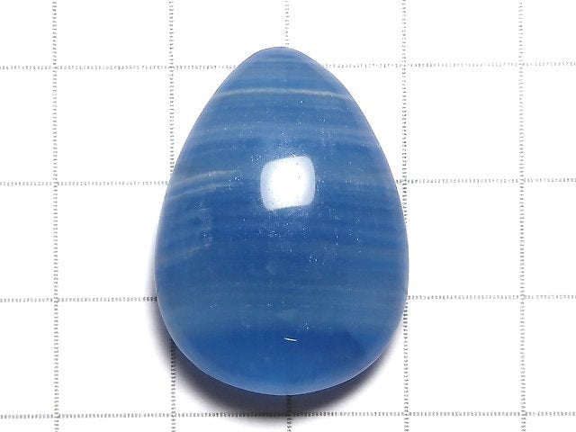 [Video][One of a kind] Natural Blue Calcite AAA Cabochon 1pc NO.162