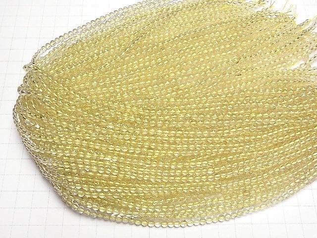 [Video]Lemon Quartz AAA- Round 4mm 1strand beads (aprx.15inch/38cm)