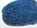 [Video]High Quality! Neon Blue Apatite AA++ Faceted Round 5mm 1strand beads (aprx.15inch/36cm)