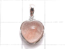 [Video][One of a kind] Natural Strawberry Quartz AAA- Heart Pendant Silver925 NO.4