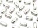 Karen Silver Faceted Tube 7x3x3mm White Silver 4pcs