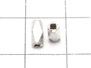 Karen Silver Faceted Tube 7x3x3mm White Silver 4pcs