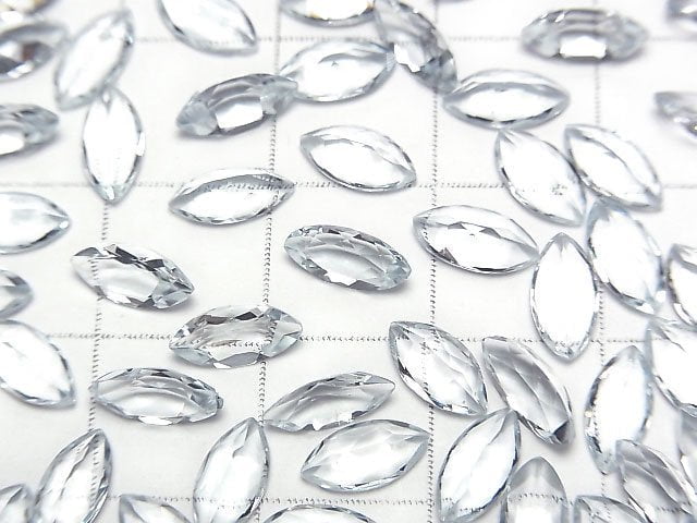 [Video]High Quality Aquamarine AAA Loose stone Marquise Faceted 8x4mm 2pcs