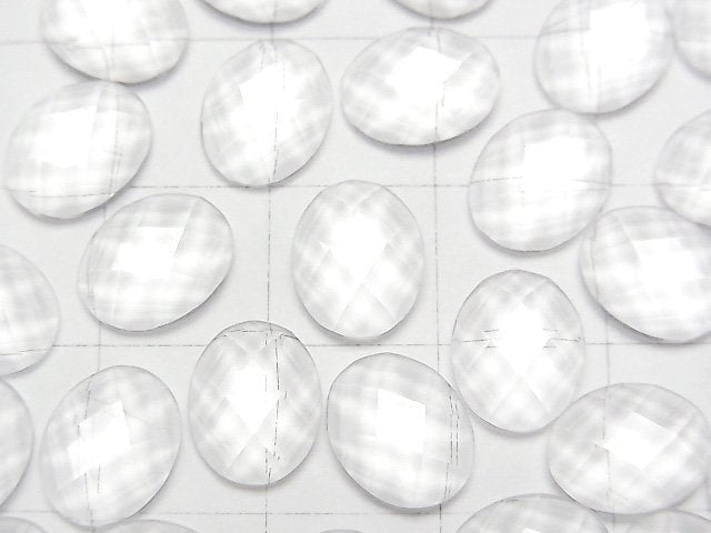 [Video] Crystal AAA Oval Faceted Cabochon 10x8mm 3pcs