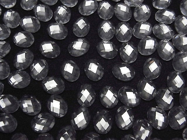 [Video] Crystal AAA Oval Faceted Cabochon 10x8mm 3pcs