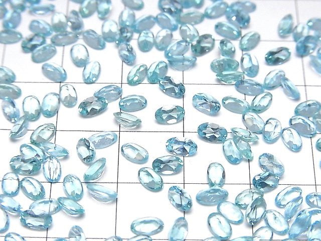 [Video]High Quality Apatite AAA Loose stone Oval Faceted 5x3mm 5pcs