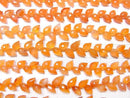[Video]High Quality Carnelian AAA- Flower Bud Faceted Briolette 1strand beads (aprx.7inch/18cm)