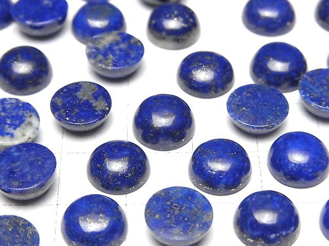 [Video] Lapislazuli AAA- Round Cabochon 10x10mm 3pcs