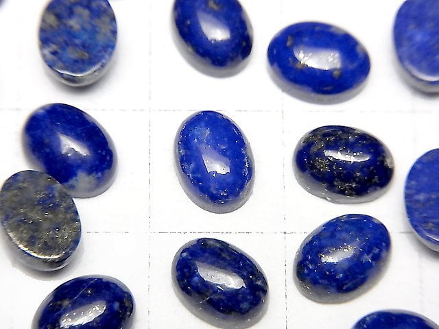 [Video] Lapislazuli AAA- Oval Cabochon 8x6mm 5pcs