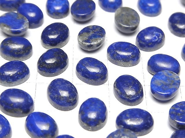 [Video] Lapislazuli AAA- Oval Cabochon 10x8mm 3pcs