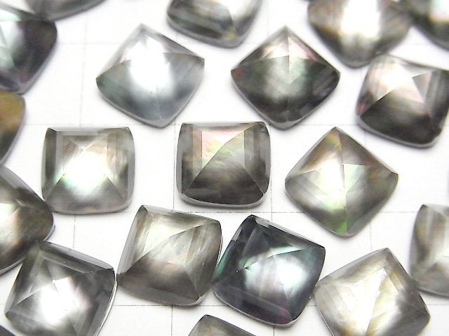 [Video] Black Shell x Crystal AAA Sugarloaf Cut 10x10mm 2pcs