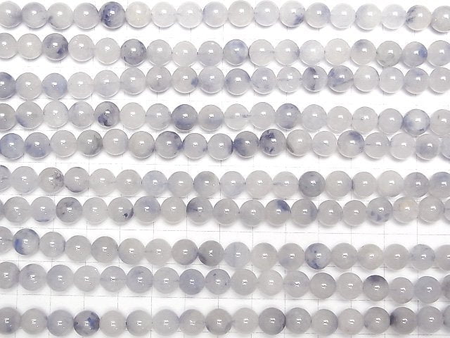 [Video]Dumortierite in Quartz AA+ Round 8mm half or 1strand beads (aprx.15inch/37cm)