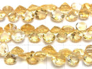 [Video]High Quality Citrine AAA Chestnut Faceted 1strand (20pcs)