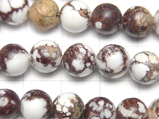 [Video]Wild Horse Round 8mm 1strand beads (aprx.6inch/16cm)