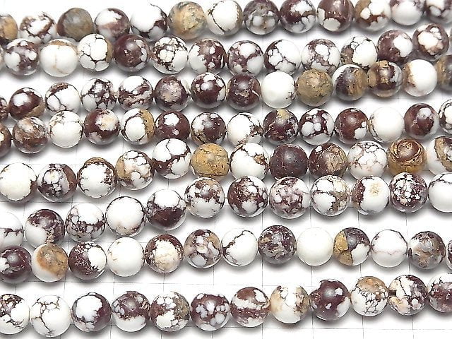 [Video]Wild Horse Round 8mm 1strand beads (aprx.6inch/16cm)