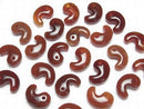 [Video] Red Agate AAA Comma Shaped Bead 30x20mm 1pc