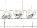 [Video] Karen Silver Vertical Hole Heart 11x12x6mm White Silver 1pc