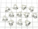 [Video] Karen Silver Vertical Hole Heart 11x12x6mm White Silver 1pc