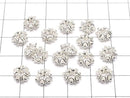 Karen Silver Rondelle 8x8x3.5mm White Silver 2pcs