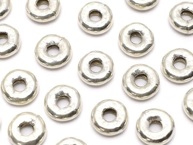 Karen Silver Rondelle 6x6x2mm 2pcs