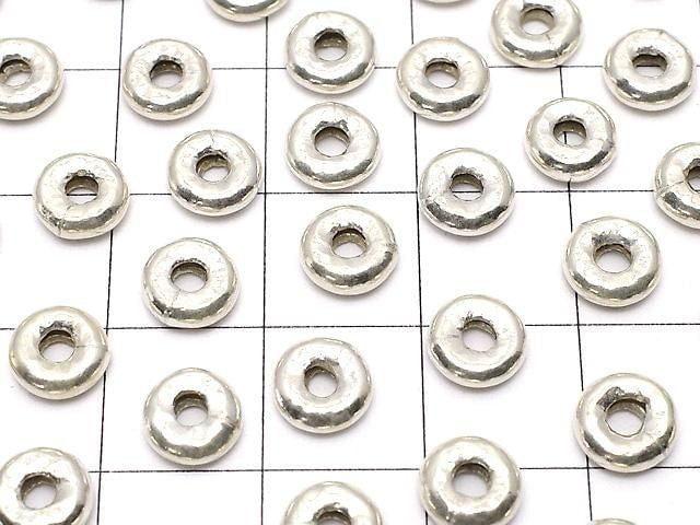 Karen Silver Rondelle 6.5x6.5x2mm 3pcs
