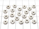 Karen Silver Rondelle 6.5x6.5x2mm 3pcs