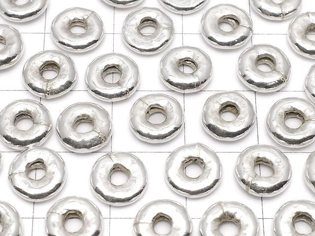 Karen Silver Rondelle 8x8x2.5mm 2pcs