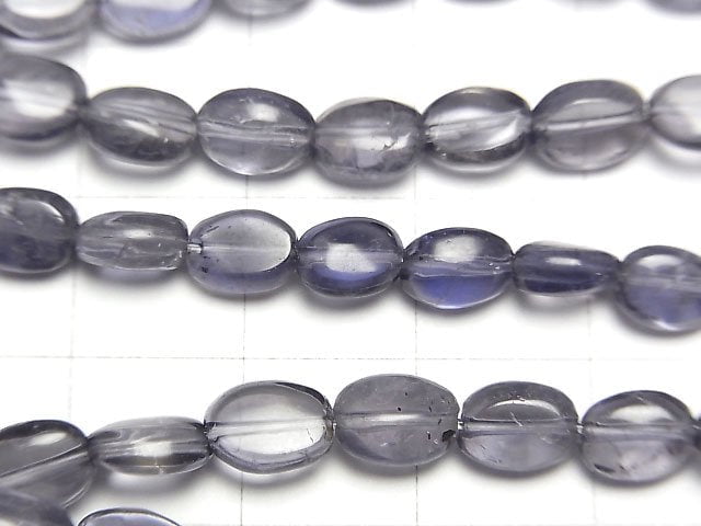 [Video]Iolite AA++ Oval 7x5x3mm half or 1strand beads (aprx.15inch/36cm)