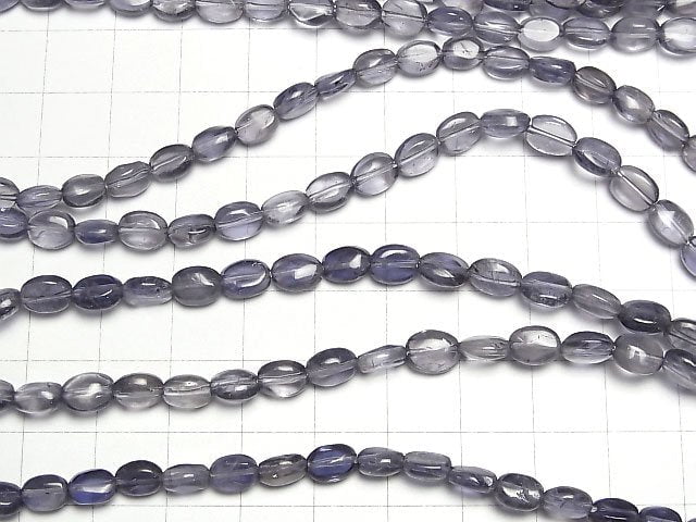 [Video]Iolite AA++ Oval 7x5x3mm half or 1strand beads (aprx.15inch/36cm)