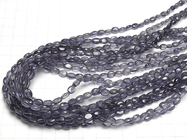 [Video]Iolite AA++ Oval 7x5x3mm half or 1strand beads (aprx.15inch/36cm)