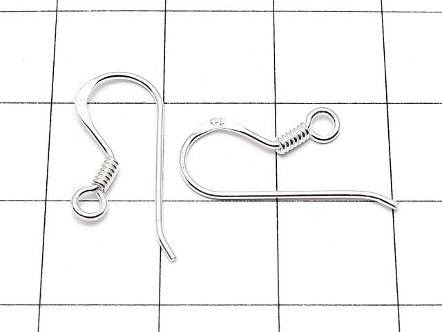 Silver925  Earwire 16x9mm 2pairs