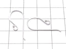 Silver925 Earwire 27x12mm with round beads 1pair